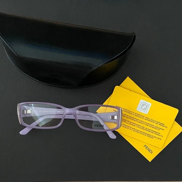 LOW START Fendi Lavender Rectangular Eyewear size 53 - Picture 6 of 7